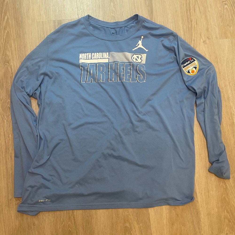 Team Issued UNC Tar Heels Orange Bowl Long Sleeve Shirt